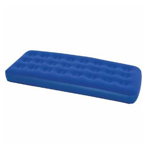 Image of Bestway Single Flocked Mattress Blue 73"x31"x9"