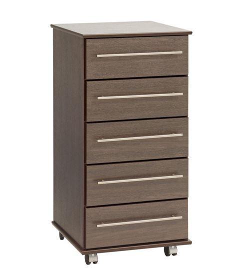 Image of Ideal Furniture New York 5 Drawer Slim Chest - Beech