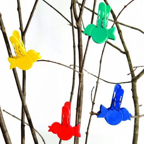 Image of Bird Clips - Plastic Peg Clips