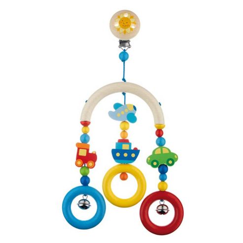 Image of Heimess 735950 Wooden Mini Trapeze Clip On Mobile (vehicles)