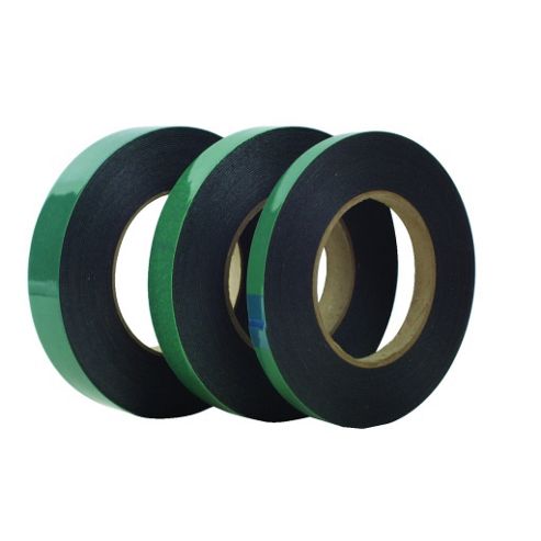 Image of Double Sided Foam Adhesive Tape 25mm X 10m Roll Black