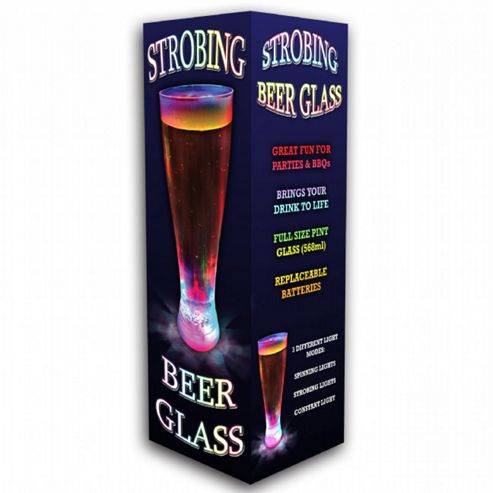 Image of Strobing Colour Changing Pint Glass