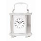 London Clock Company 11cm Solid Brass Carriage Mantle Clock with Roman Dial - Gold