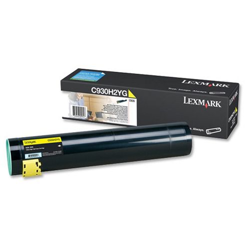 Image of Lexmark C935 Yellow High Yield Toner Cartridge (24k)