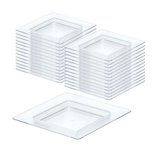 Image of Mini Square Plates 7cm, Pack Of 40