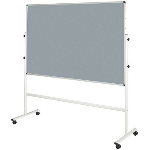 Image of Metroplan Mobile Notice Board - Blue - 90 Cm H X 120 Cm W