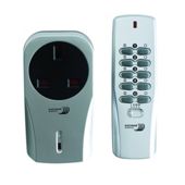Home Easy Remote Controlled Socket Plug Kit Silver