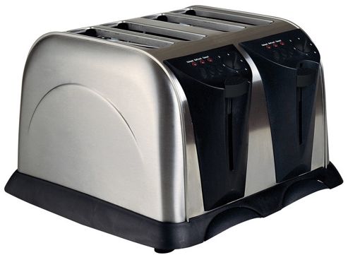 Image of Sabichi Four Slice Stainless Steel Toaster