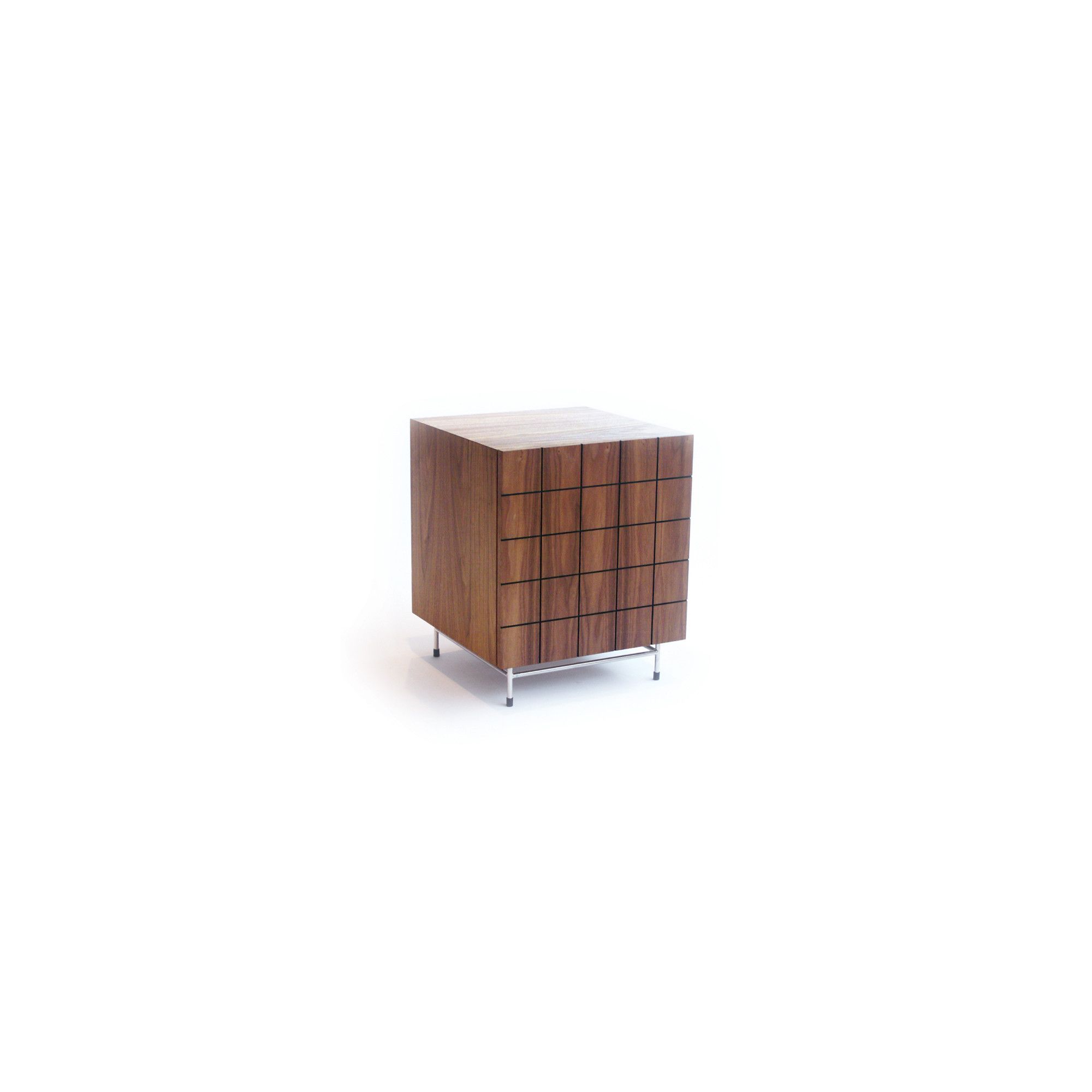 Gillmore Space Barcelona Bedside Table - Walnut at Tesco Direct