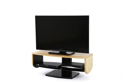 Image of Off The Wall Horizon Tv Stand - Oak Veneer