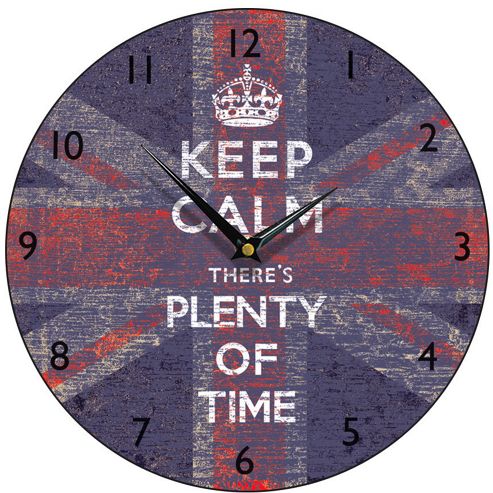 Image of Smith & Taylor Keep Calm Union Jack Wall Clock