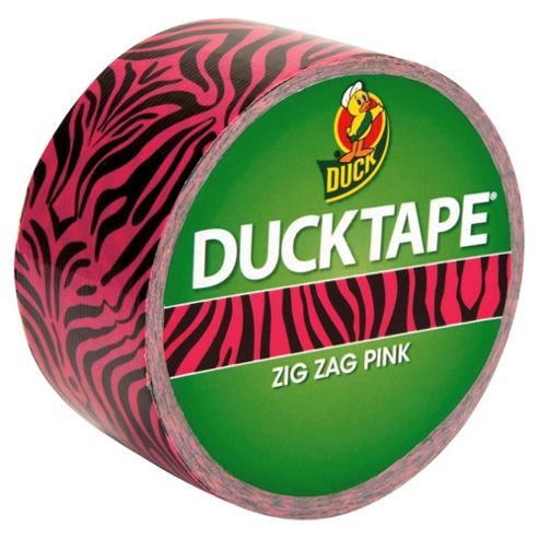 Image of Duck Tape Zig Zag Pink 9.1m