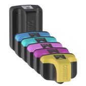 6 Compatible Ink Cartridges for HP Photosmart C8180 - Cyan / Light Cyan / Yellow / Magenta / Light Magenta / Black (Capacity: 47 ml)