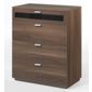 Tvilum New York 4 Drawer Chest - Dark Walnut