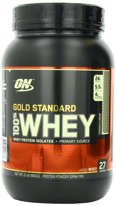 Image of Optimum Nutrition 100% Whey Protein 908g - Cookies And Cream