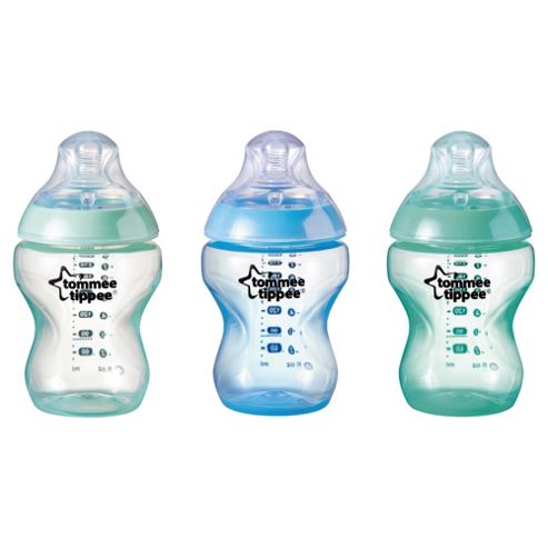 Image of Tommee Tippee Closer To Natureworld Boy Bottle 260ml - 3 Pack