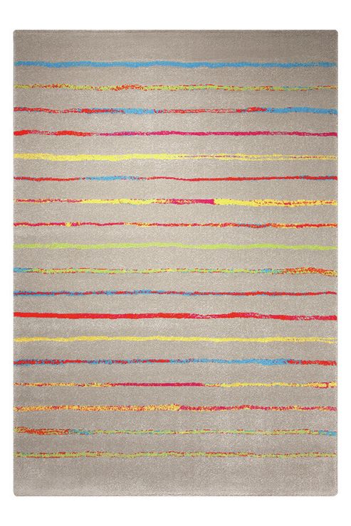 Image of Esprit Joyful Stripes Taupe Woven Rug - 160 Cm X 225 Cm (5 Ft 3 In X 7 Ft 5 In)