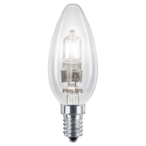 Image of Philips Ecoclassic Dimmable Halogen Candle Light Bulb (18w B15 B35)