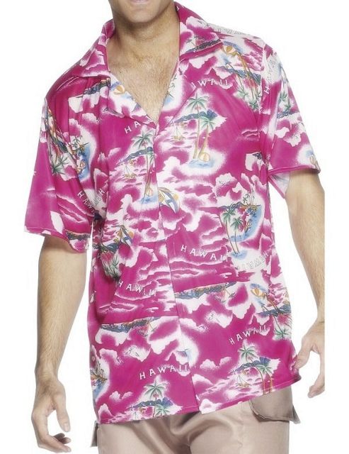 Image of Pink Hawaiian Shirt Extra Large