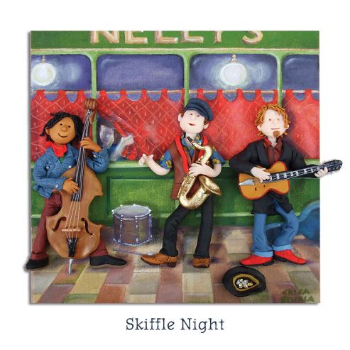 Image of Holy Mackerel Skiffle Night Greetings Card