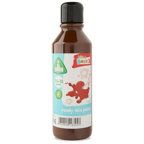 Image of Elc Brown Ready Mix Paint 300ml