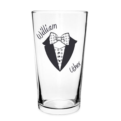 Image of Personalised Dotty Wedding Male Pilsner