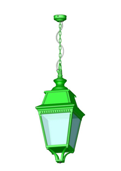 Image of Roger Pradier Avenue 3 No. 1 Pendant - Verdigris