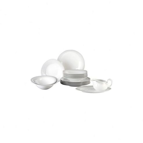 Image of Seltmann Weiden Trio Nero 16 Piece Dinnerware Set