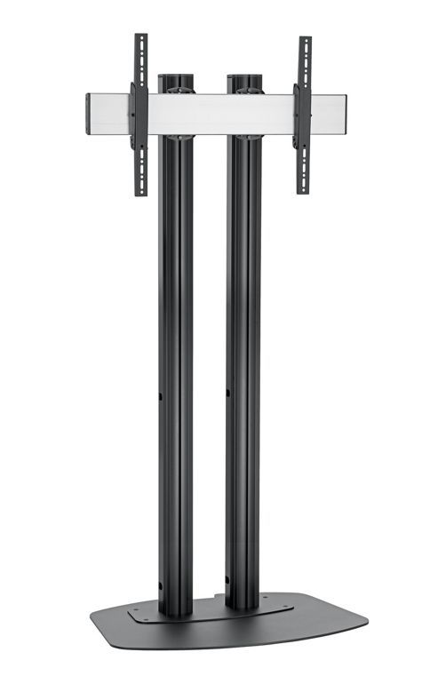 Image of Vogels 18m Black Trolley Stand With Tilt For Up To 102 Inch Tvs