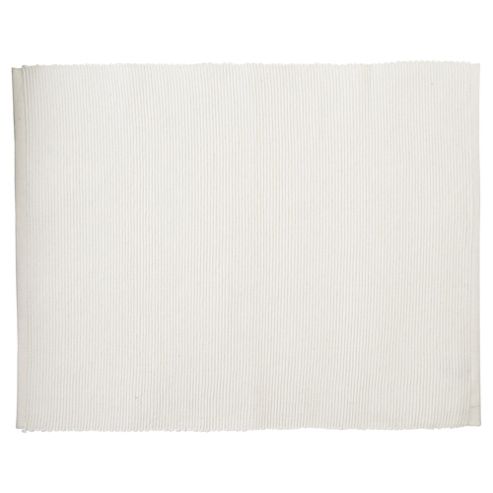 Image of Tesco Ribbed Placemat, Cream