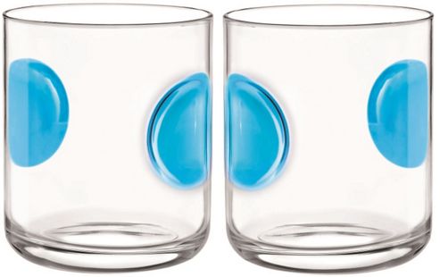 Image of Bormioli Rocco Giove Water Tumbler Glasses - Set Of 2 - Sky Blue - 310ml