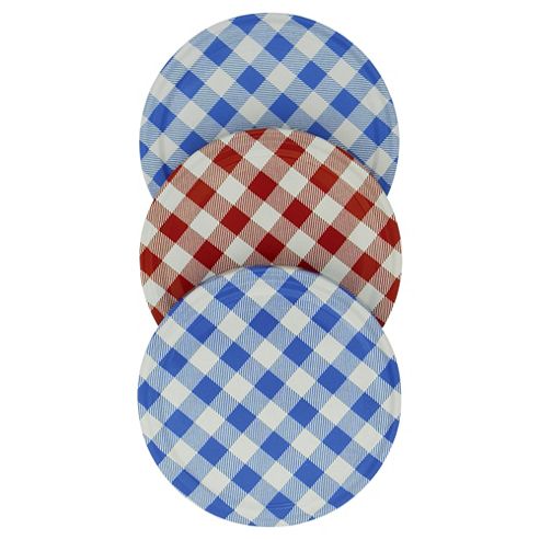 Image of Tala 135 Screw Top Lids X3 Gingham