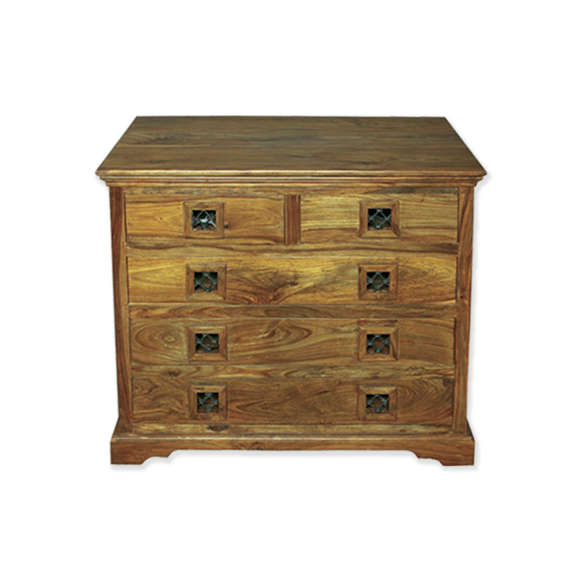 Elements Jaitu Block Five Drawer Chest in Warm Lacquer at Tesco Direct