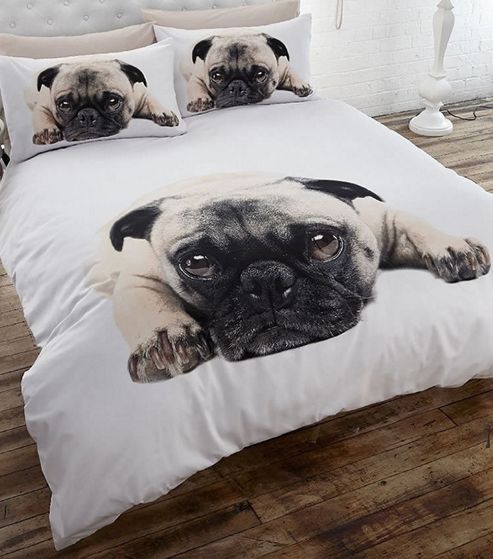 Image of Pug Double Duvet