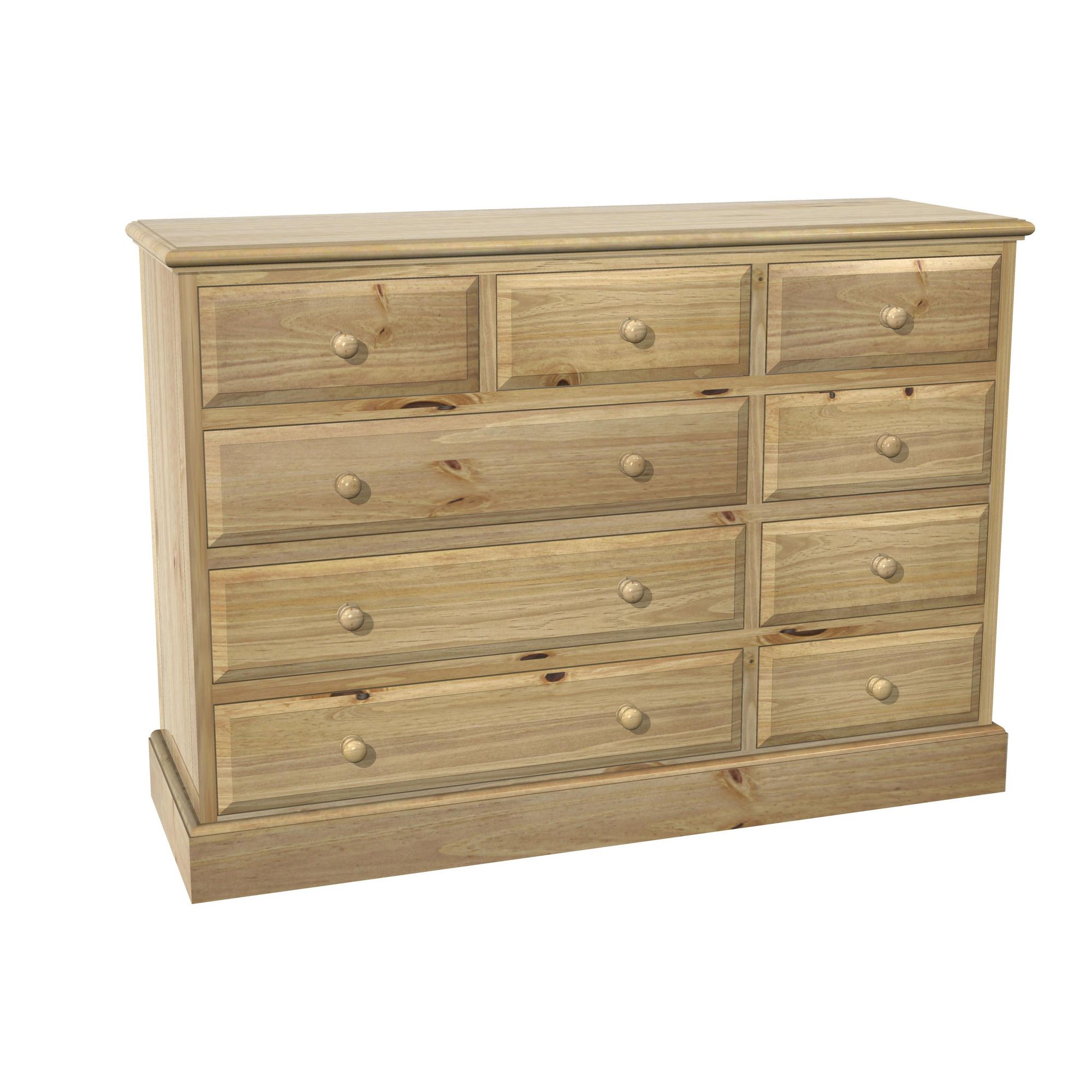 Kelburn Furniture Woodland Pine 9 Drawer Chest at Tesco Direct