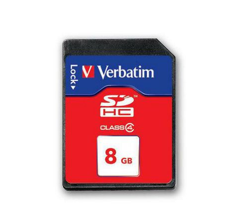 Image of Verbatim 8 Gb Securedigital Sdhc Class 4