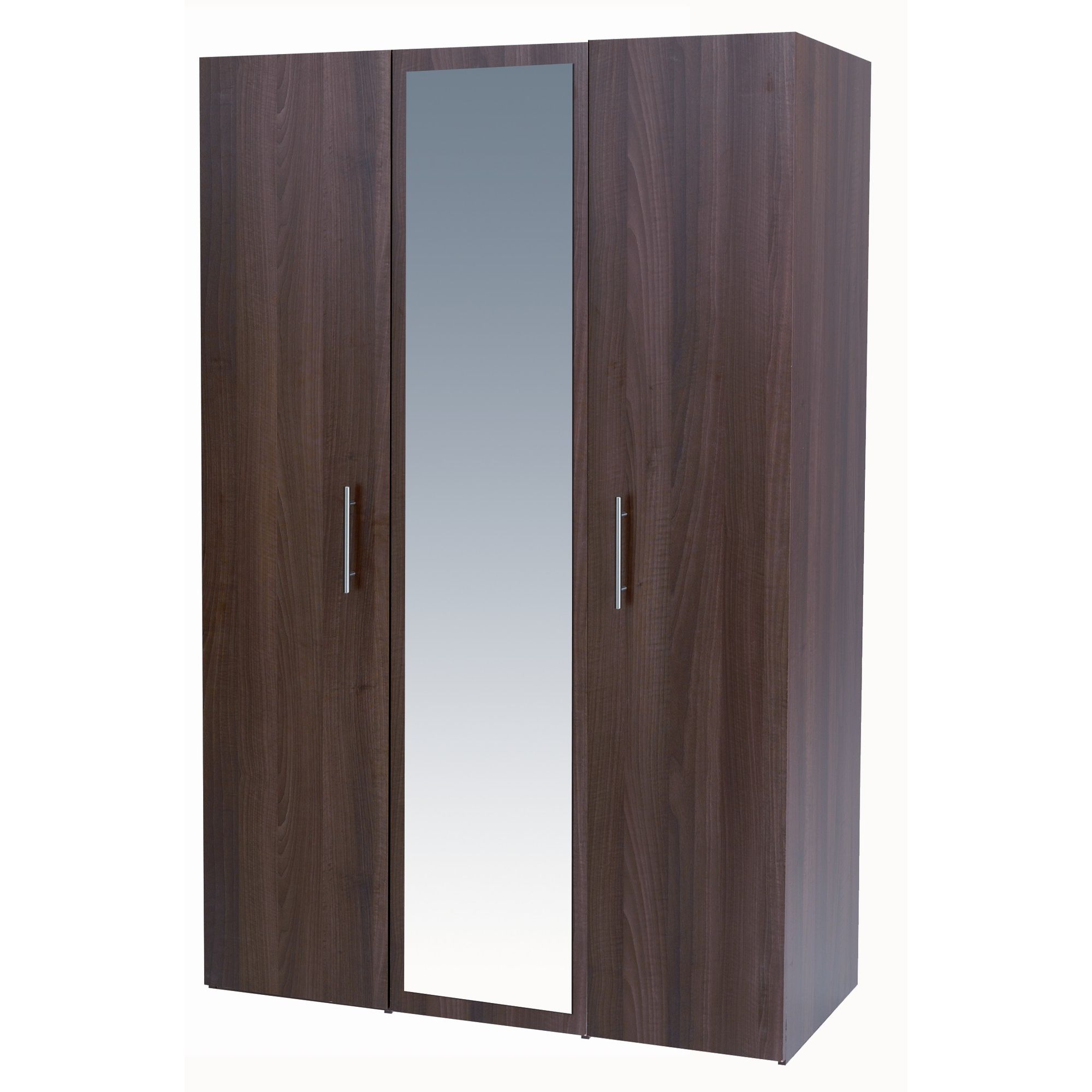 Alto Furniture Mode Three Door Wardrobe in Walnut at Tesco Direct