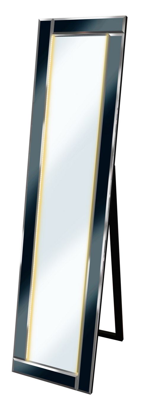 Image of Pharmore Ltd Cheval Led Mirror - Black Warm