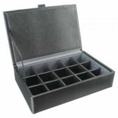 Dulwich Designs 15 Piece Cufflink Box Grey