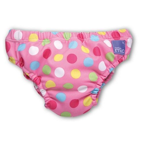 Image of Bambino Mio Swim Nappy - Extra Large Pink Spots 12-15kg