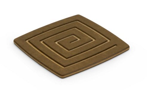 Image of Top Gourmet Coaster In Nutmeg And Natural (set Of 4)