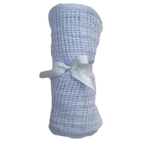 Image of Tesco Moses Cellular Blanket Blue