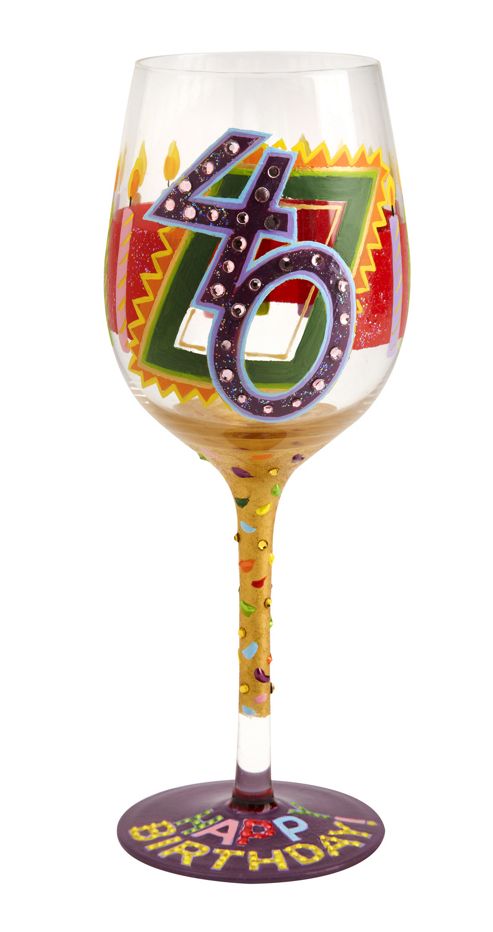 Image of Lolita Wine Glass - 40th Birthday