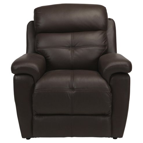 Image of Leather Power Lift Recliner Chair Brown