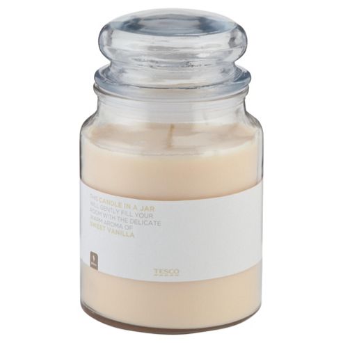 Image of Tesco Jar Candle, Sweet Vanilla
