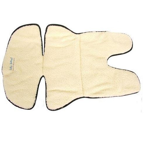 Image of Sillybillyz Fleece Car Seat Stroller Liner Black