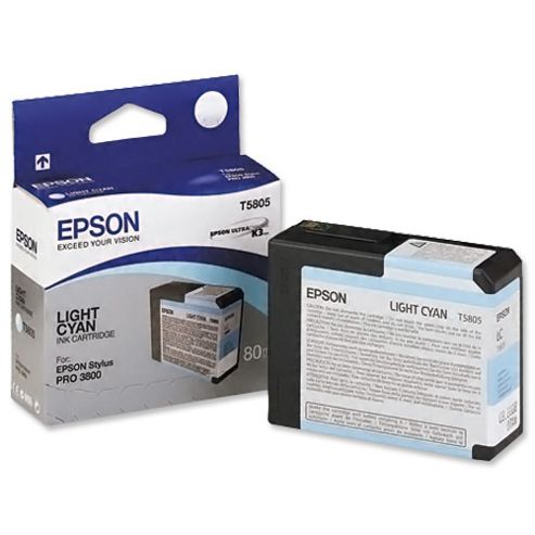 Image of Epson Ultrachrome Light-cyan Ink Cartridge (80ml) - Stylus Pro 3800