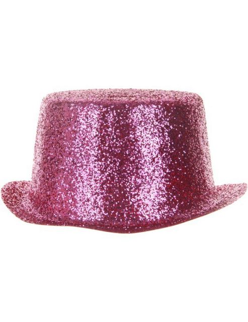 Image of Pink Glitter Top Hat