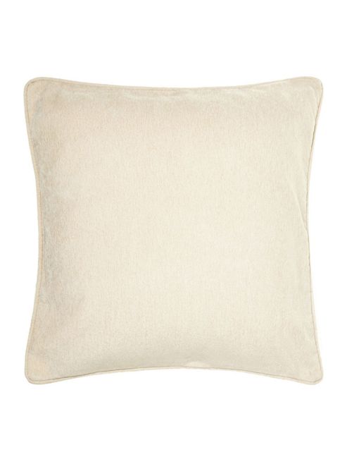 Image of Linea Plain Chenille Cushion In Cream