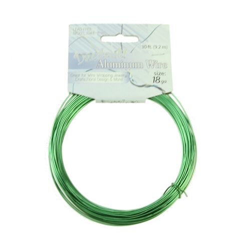 Image of Aluminium Wire 1.2mm Green